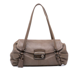 Pre-Loved Prada Royal Calf Pushlock Shoulder Bag